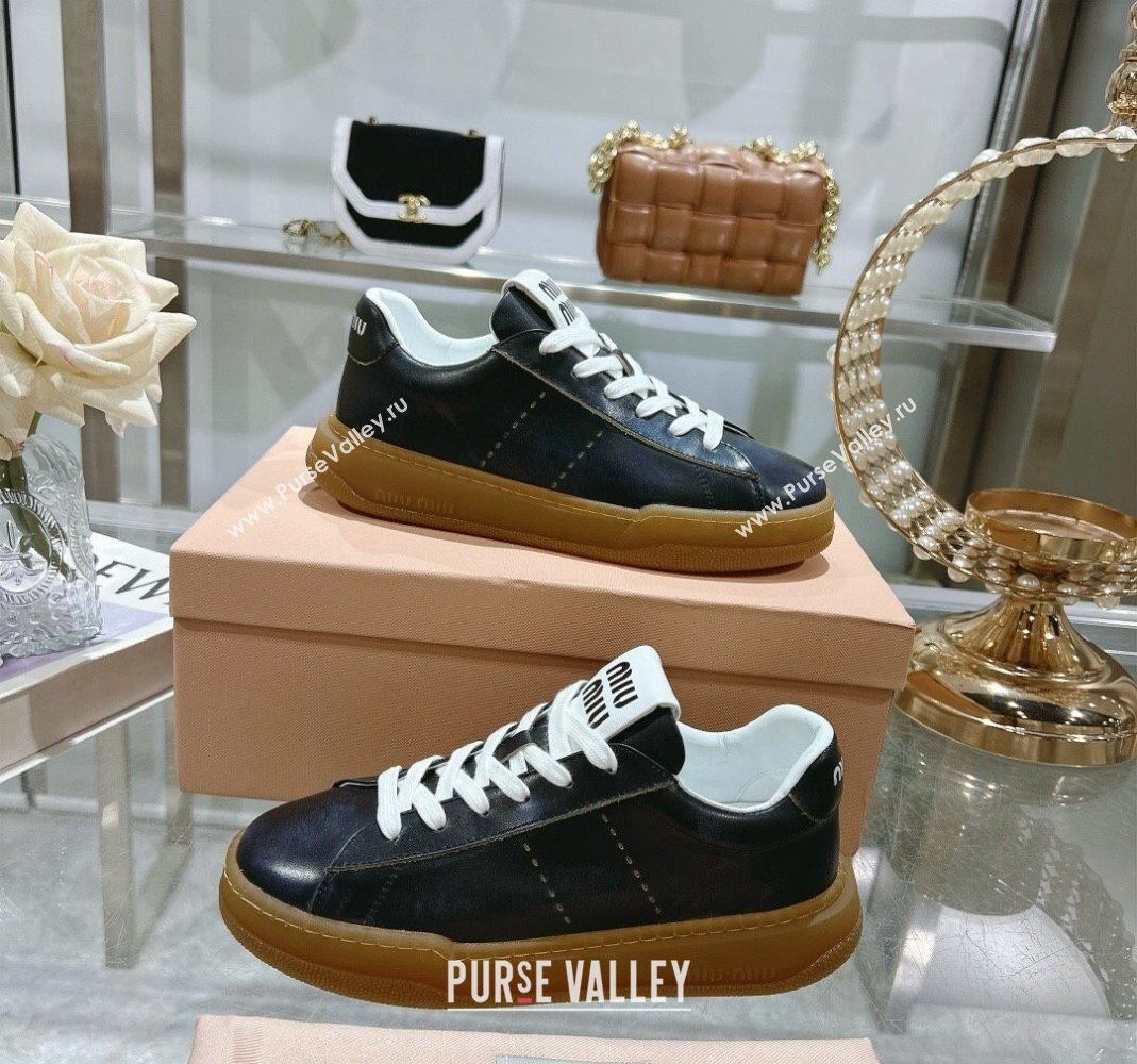 Miu Miu Suede Sneakers Black 2024 081308 (MD-240813087)