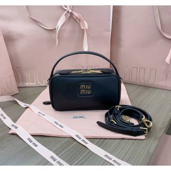 Miu Miu leather mini bag Black 2024 5BH229 (JD-241031014)