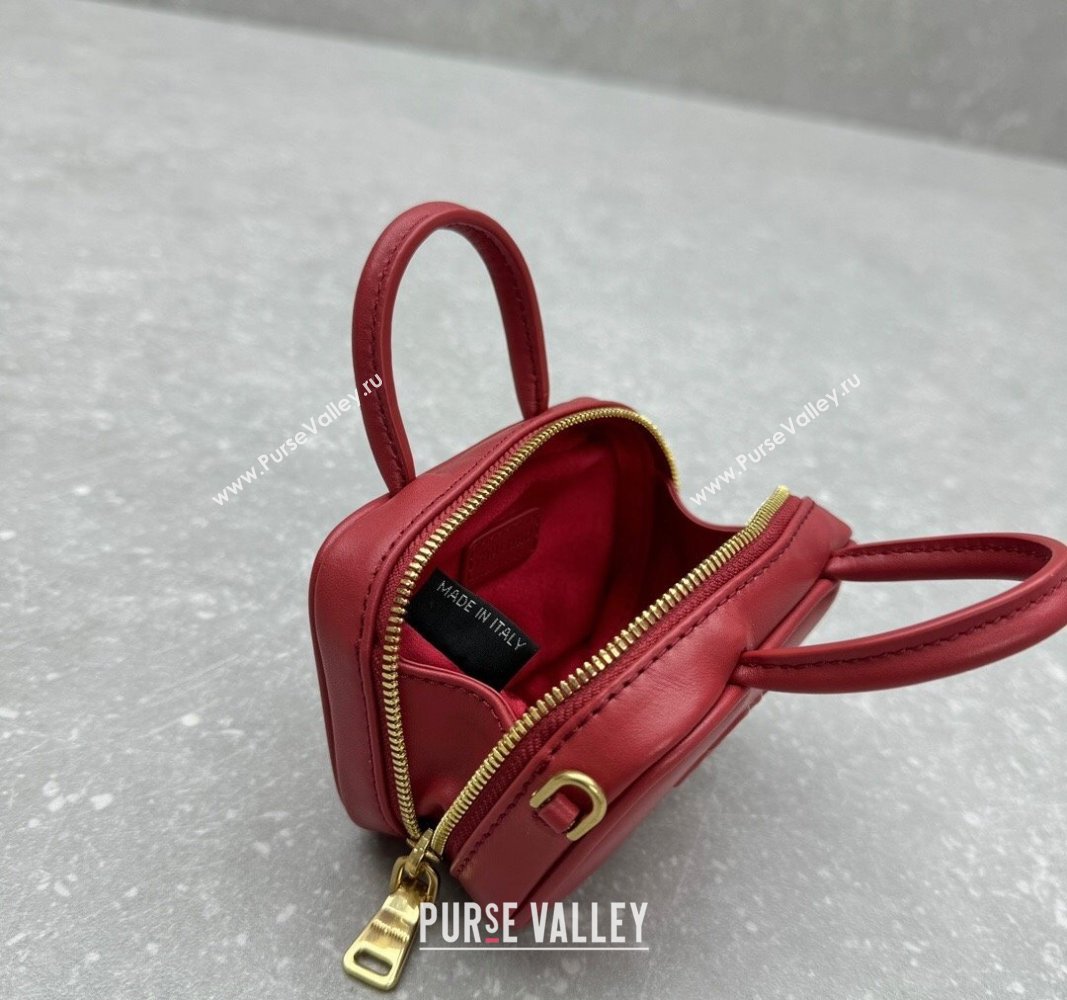 Miu Miu Leather micro bag Red 2024 5NR036 5692 (ningm-241031017)