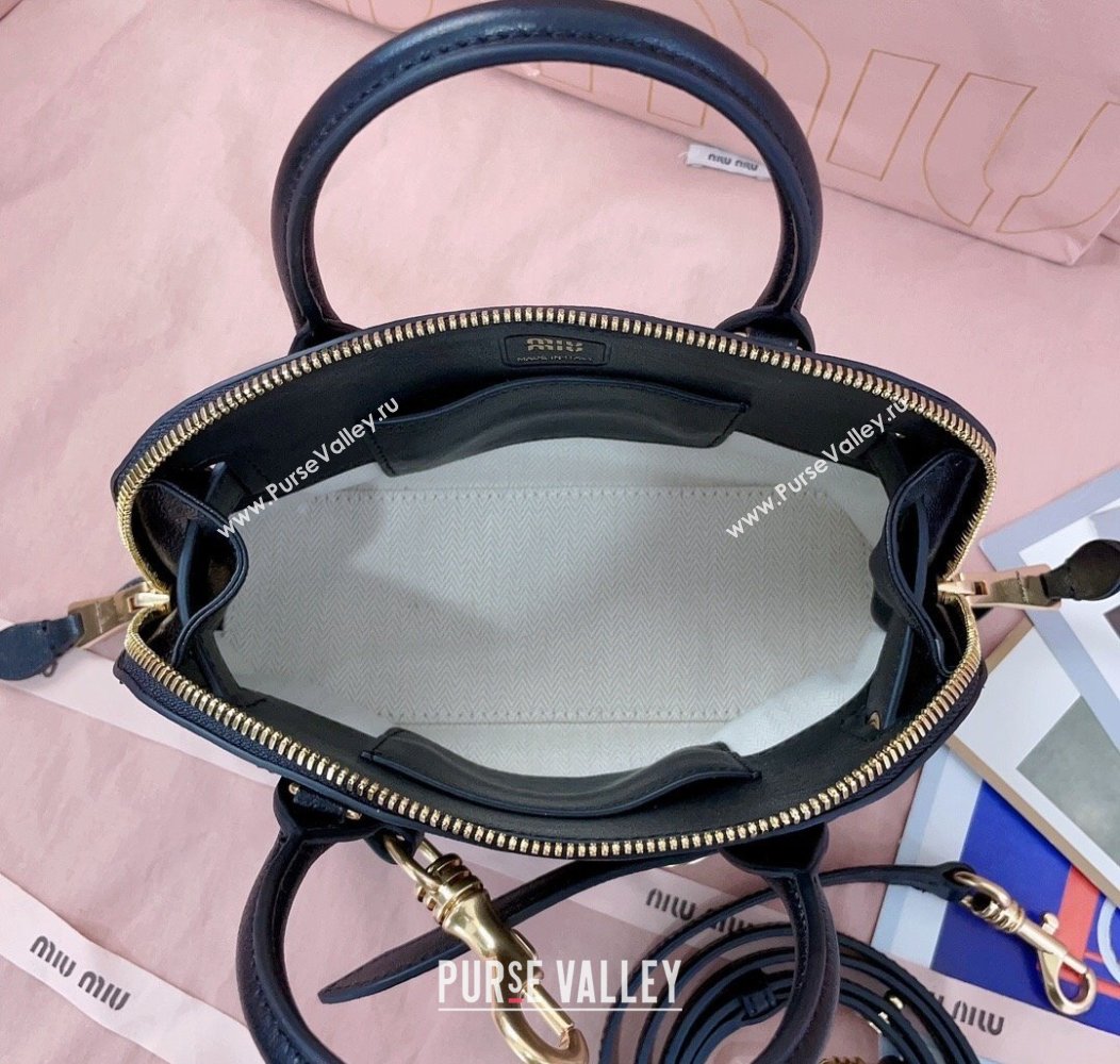 Miu Miu Aventure nappa leather mini bag Black 2024 5BP090 (JD-241214031)