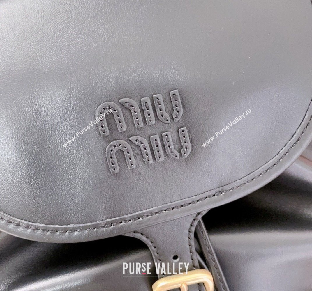 Miu Miu Calf leather backpack bag Black 2025 5BZ042 (JD-250407106)