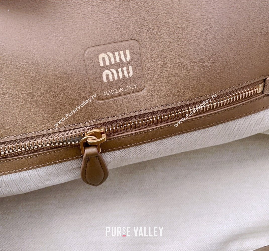 Miu Miu Aventure suede bag Light Brown 2025 5BG310 (JD-250407119)