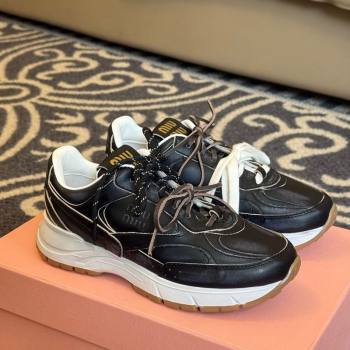 New Balance x Miu Miu Sneakers in Calf Leather Black 2025 MIU060302 (SS-250603103)