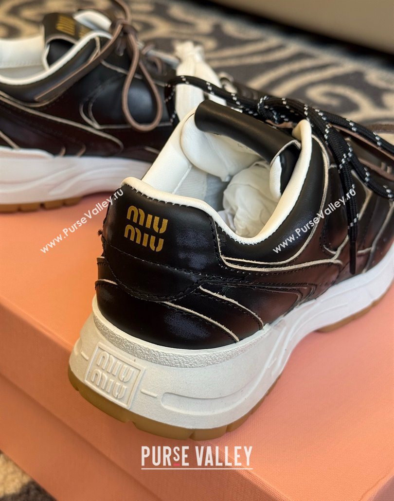 New Balance x Miu Miu Sneakers in Calf Leather Black 2025 MIU060302 (SS-250603103)