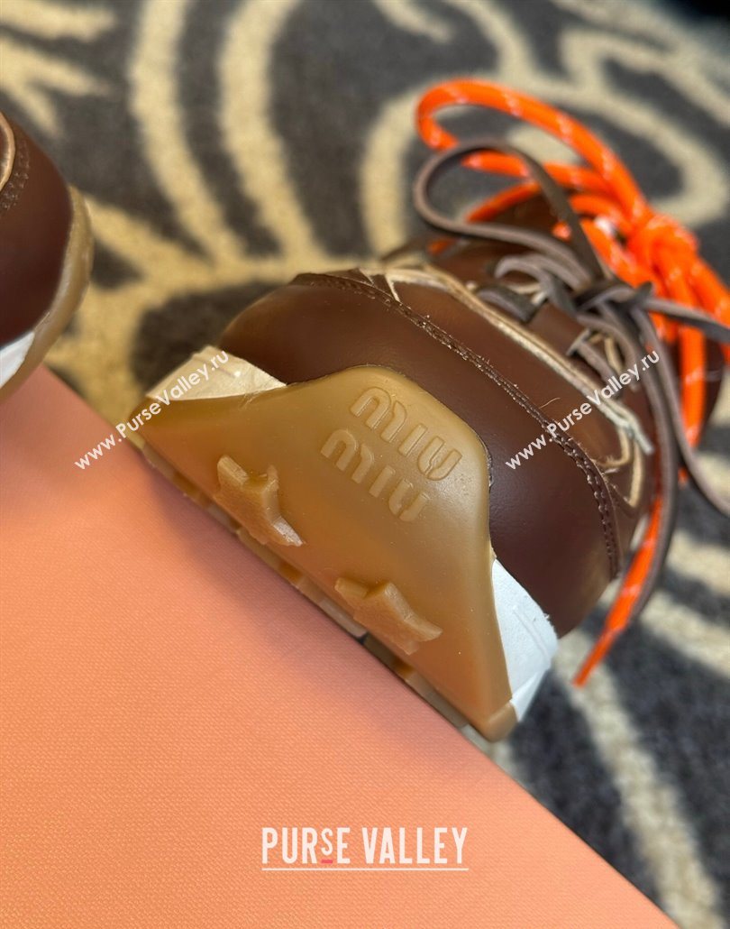 New Balance x Miu Miu Sneakers in Calf Leather Dark Brown 2025 MIU060302 (SS-250603104)