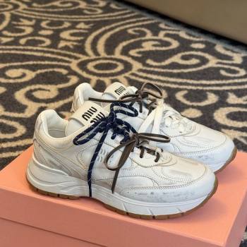 New Balance x Miu Miu Sneakers in Calf Leather White 2025 MIU060302 (SS-250603099)