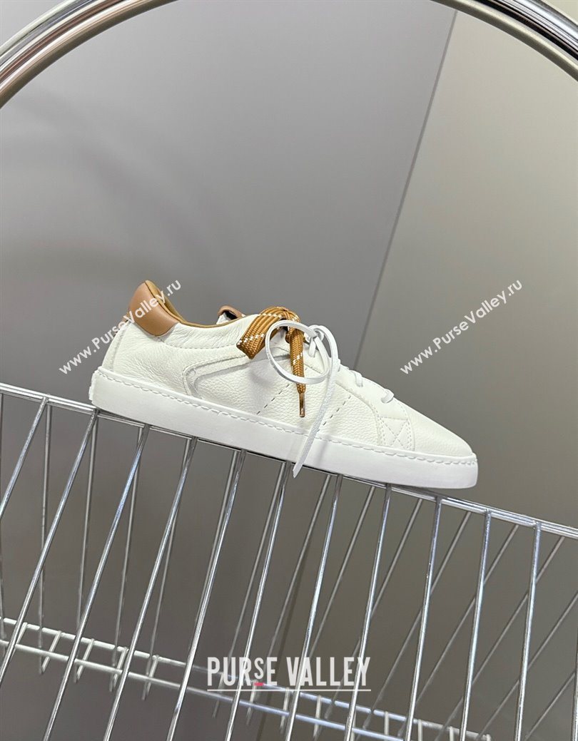 Miu Miu Leather Sneakers White/Brown 2025 MIU082601 (MD-250826008)