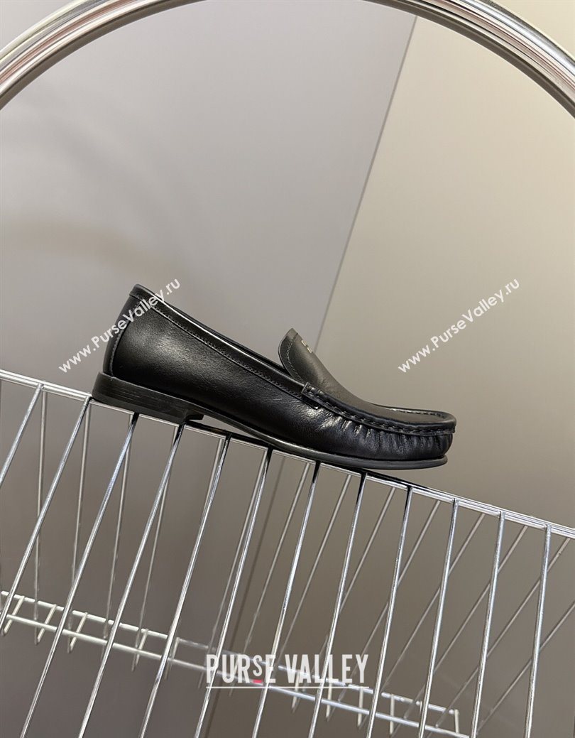 Miu Miu Leather Loafers Black 2025 5D499E (MD-250826004)