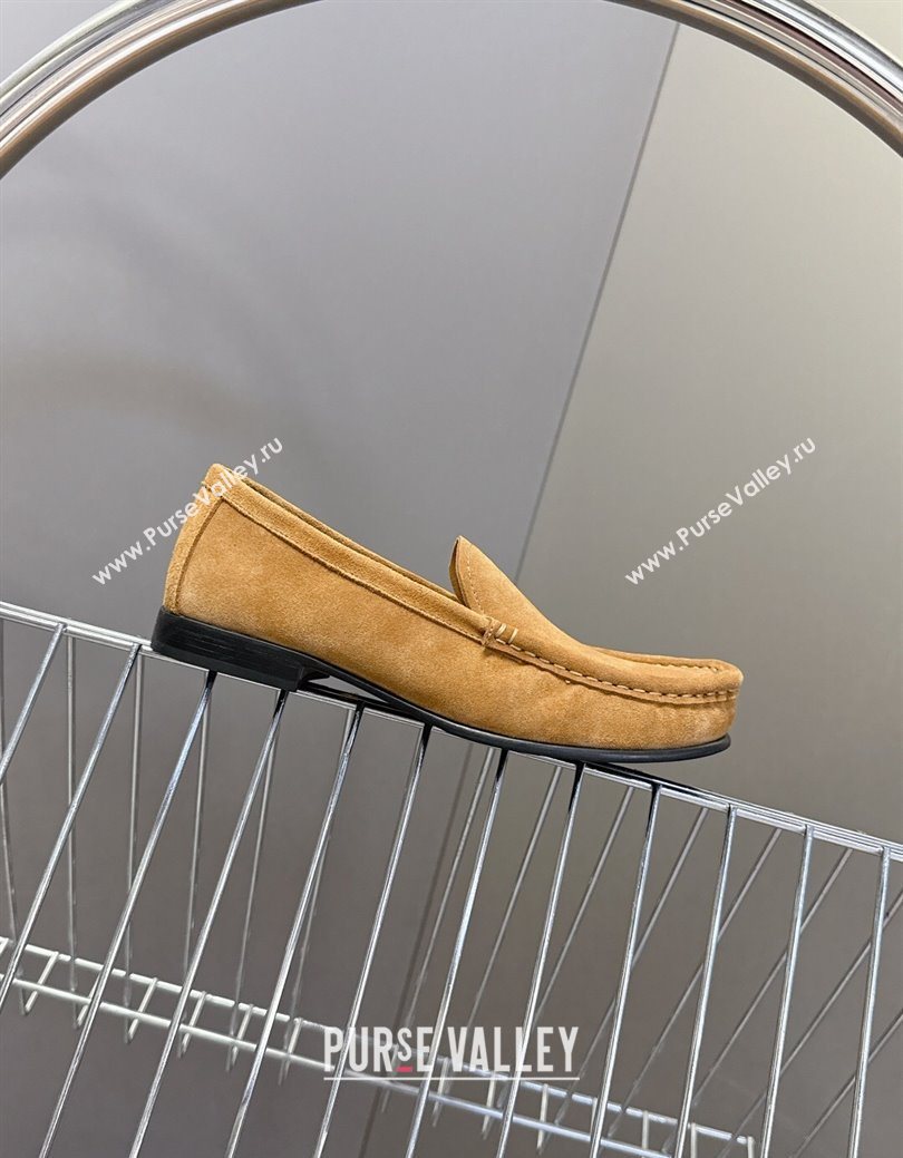 Miu Miu Suede Loafers Dark Beige 2025 5D499E (MD-250826005)