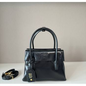 Miu Miu Solitaire leather bag Black 2025 5BA303 (nana-250926012)
