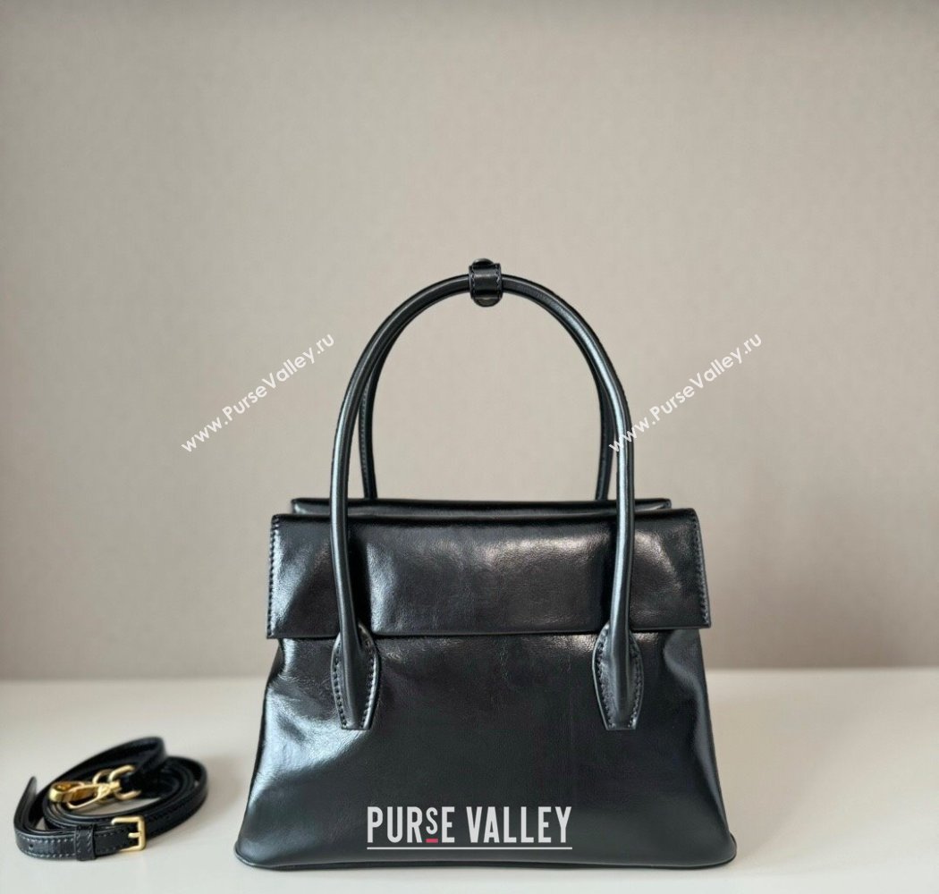 Miu Miu Solitaire leather bag Black 2025 5BA303 (nana-250926012)