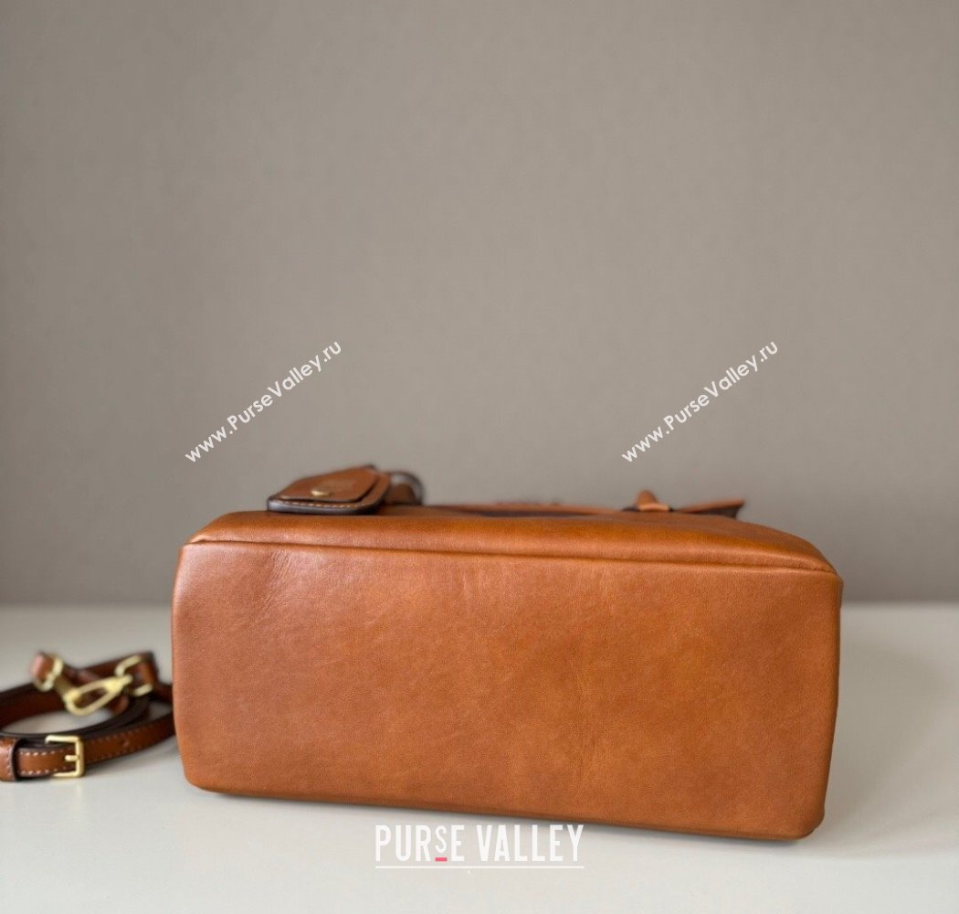 Miu Miu Solitaire leather bag Brown 2025 5BA303 (nana-250926014)