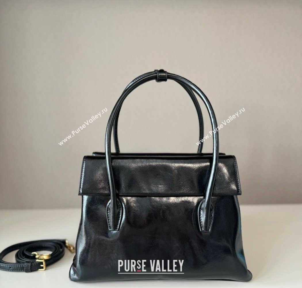 Miu Miu Solitaire leather bag Black 2025 5BA302 (nana-250926015)