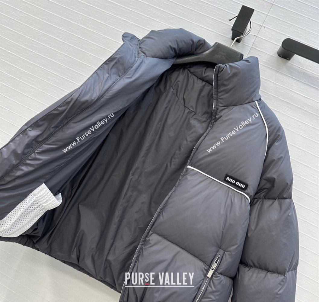 Miu Miu Down Jacket Grey 2025 MM101409 (QI-251014022)