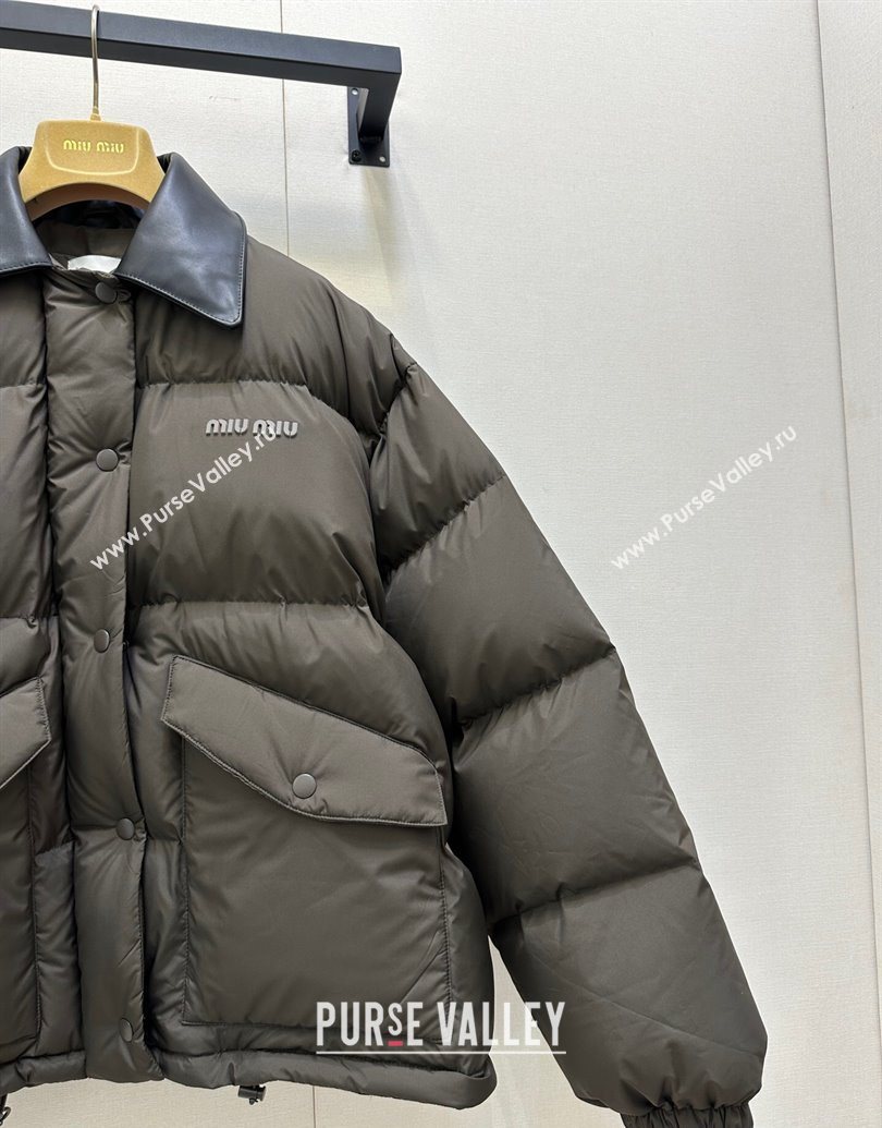 Miu Miu Down Jacket Brown 2025 MM101418 (QI-251014042)