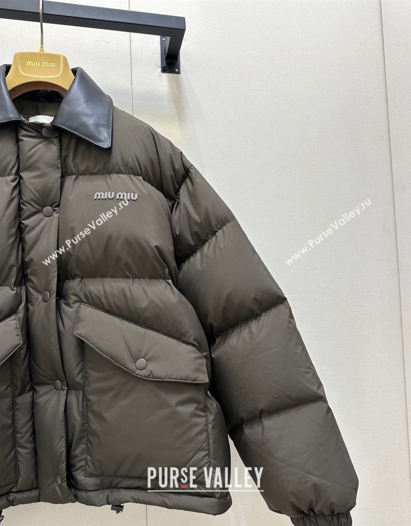Miu Miu Down Jacket Brown 2025 MM101418 (QI-251014042)