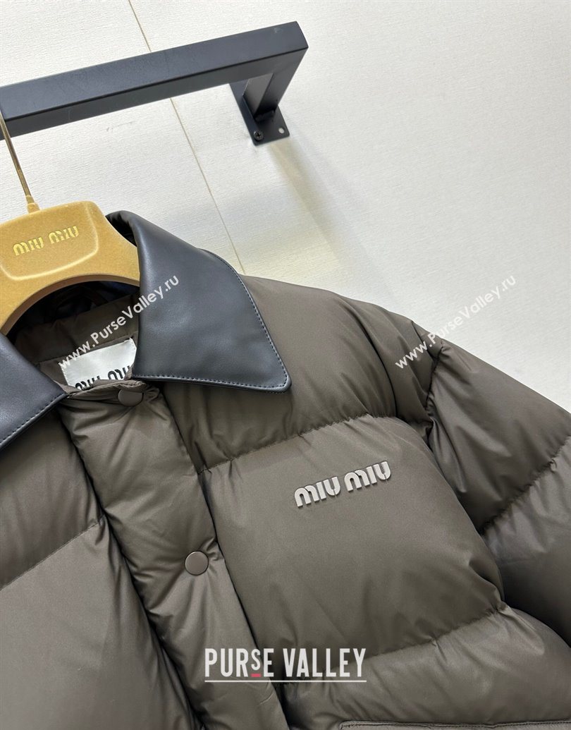 Miu Miu Down Jacket Brown 2025 MM101418 (QI-251014042)