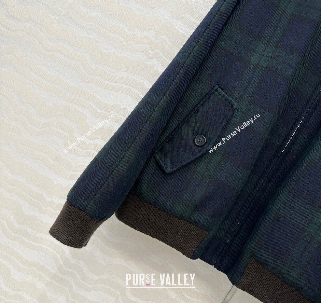 Miu Miu Plaid Jacket Blue/Green 2025 MM101413 (QI-251014030)