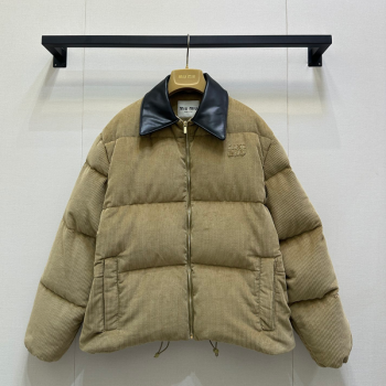 Miu Miu Corduroy Down Jacket Beige 2025 MIU0903025 (QI-251014045)