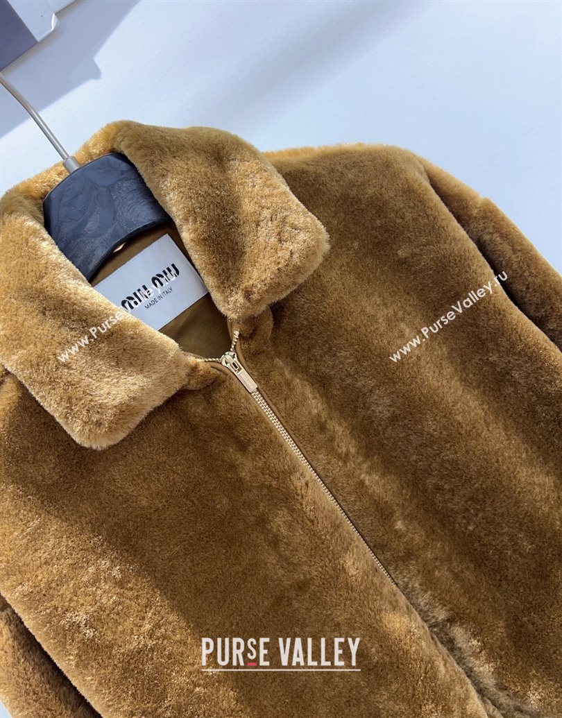 Miu Miu Furry acket Brown 2025 MM101424 (QI-251014057)