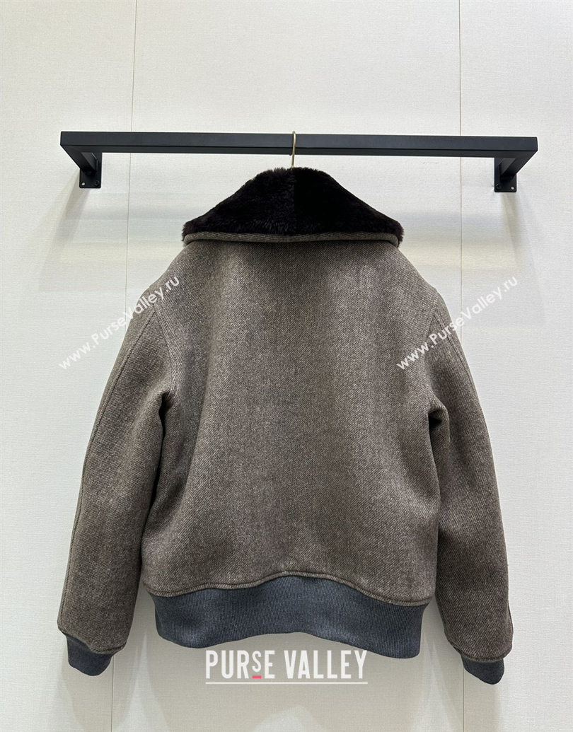 Miu Miu Wool Jacket Grey2 2025 MM101410 (QI-251014024)