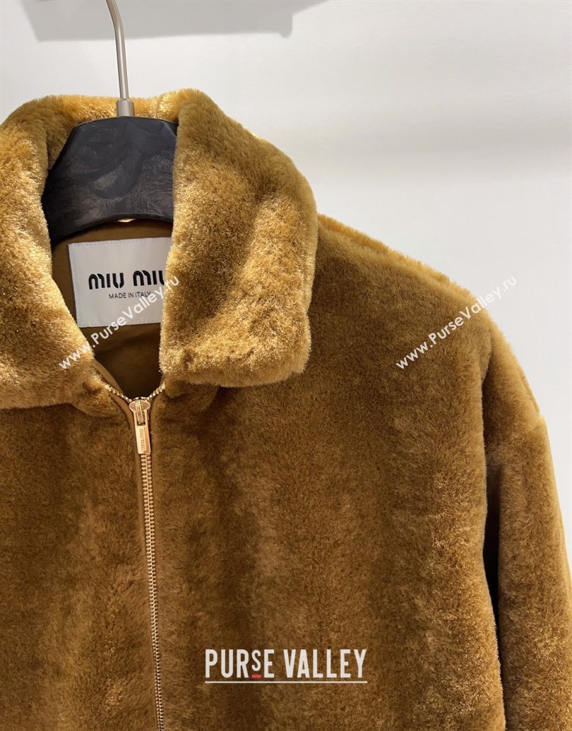 Miu Miu Furry acket Brown 2025 MM101424 (QI-251014057)
