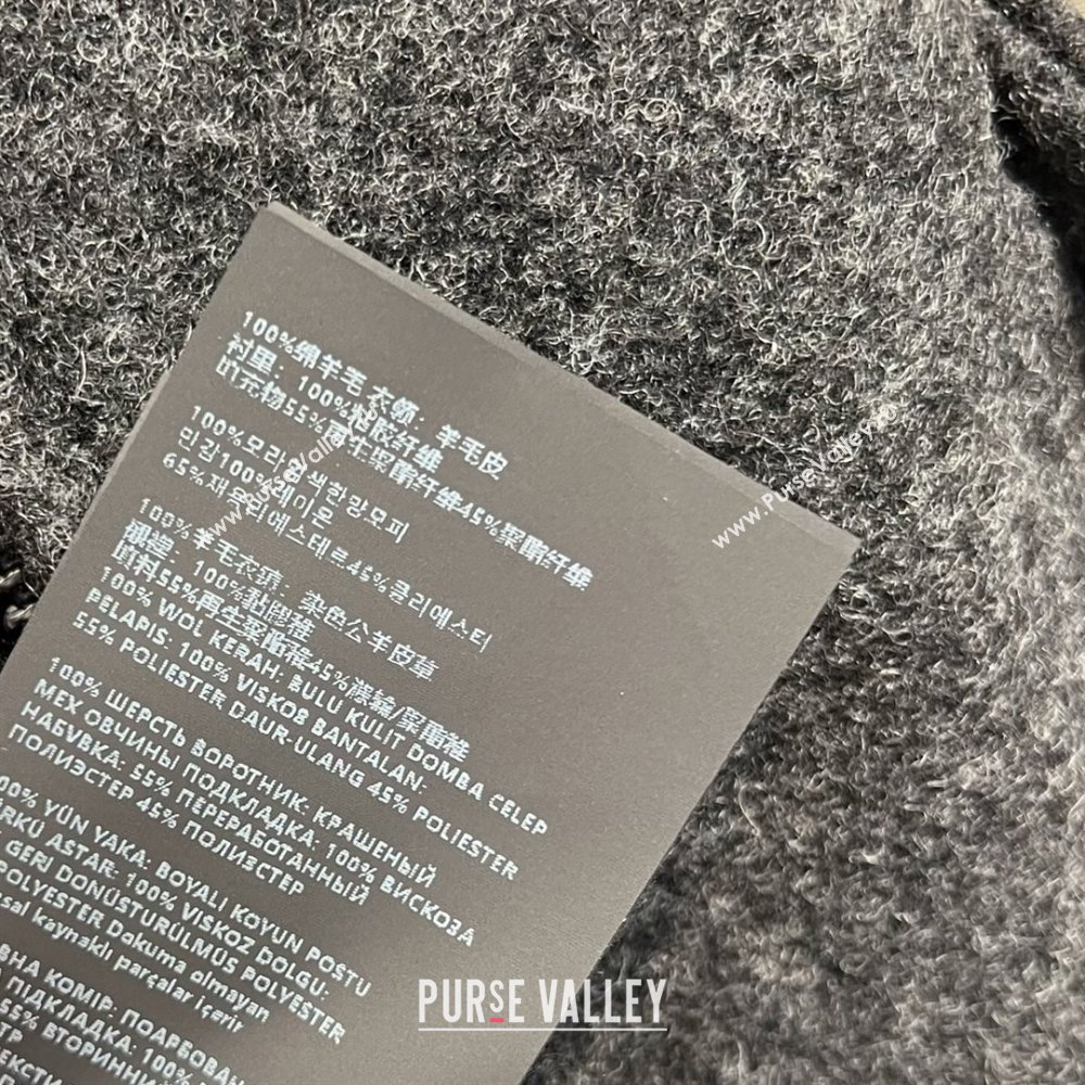 Miu Miu Wool Jacket Dark Grey 2025 MM101410 (QI-251014023)