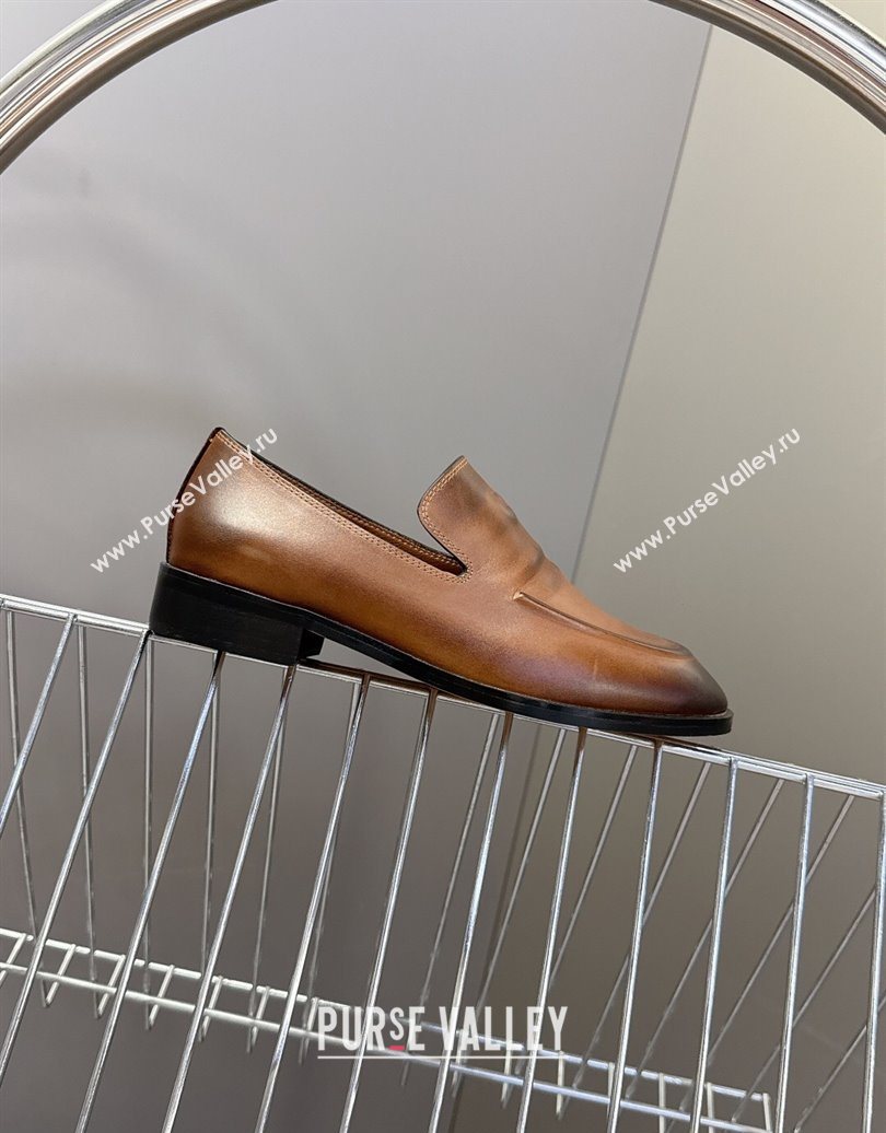 Miu Miu Leather Loafers 5D545E Brown 2025 (HQG-251025020)