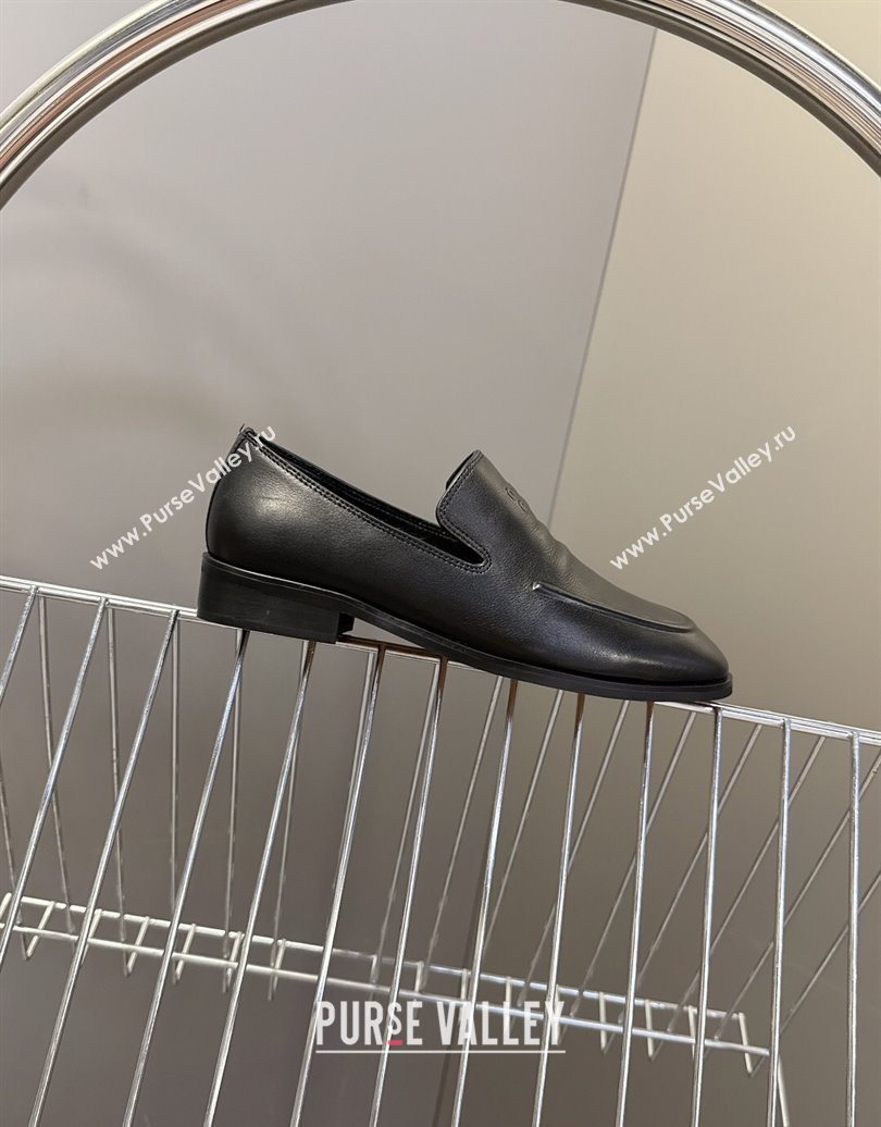 Miu Miu Leather Loafers 5D545E Black 2025 (HQG-251025021)