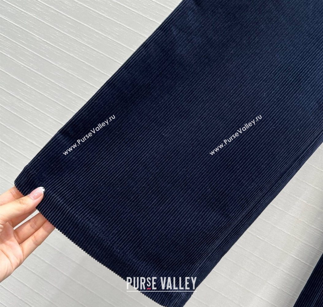 Miu Miu Corduroy Pants Blue 2025 M110531 (QI-251105031)