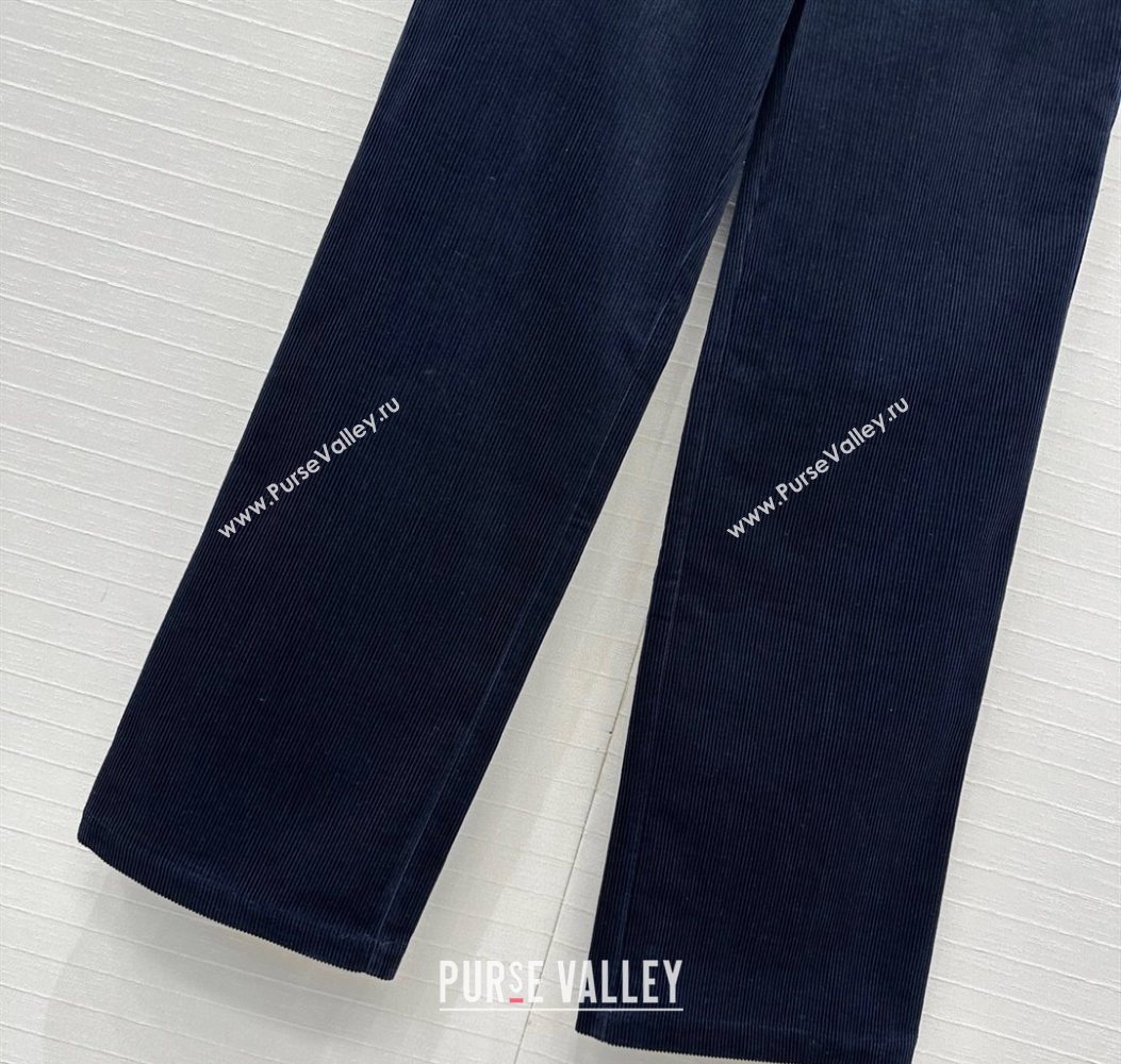 Miu Miu Corduroy Pants Blue 2025 M110531 (QI-251105031)