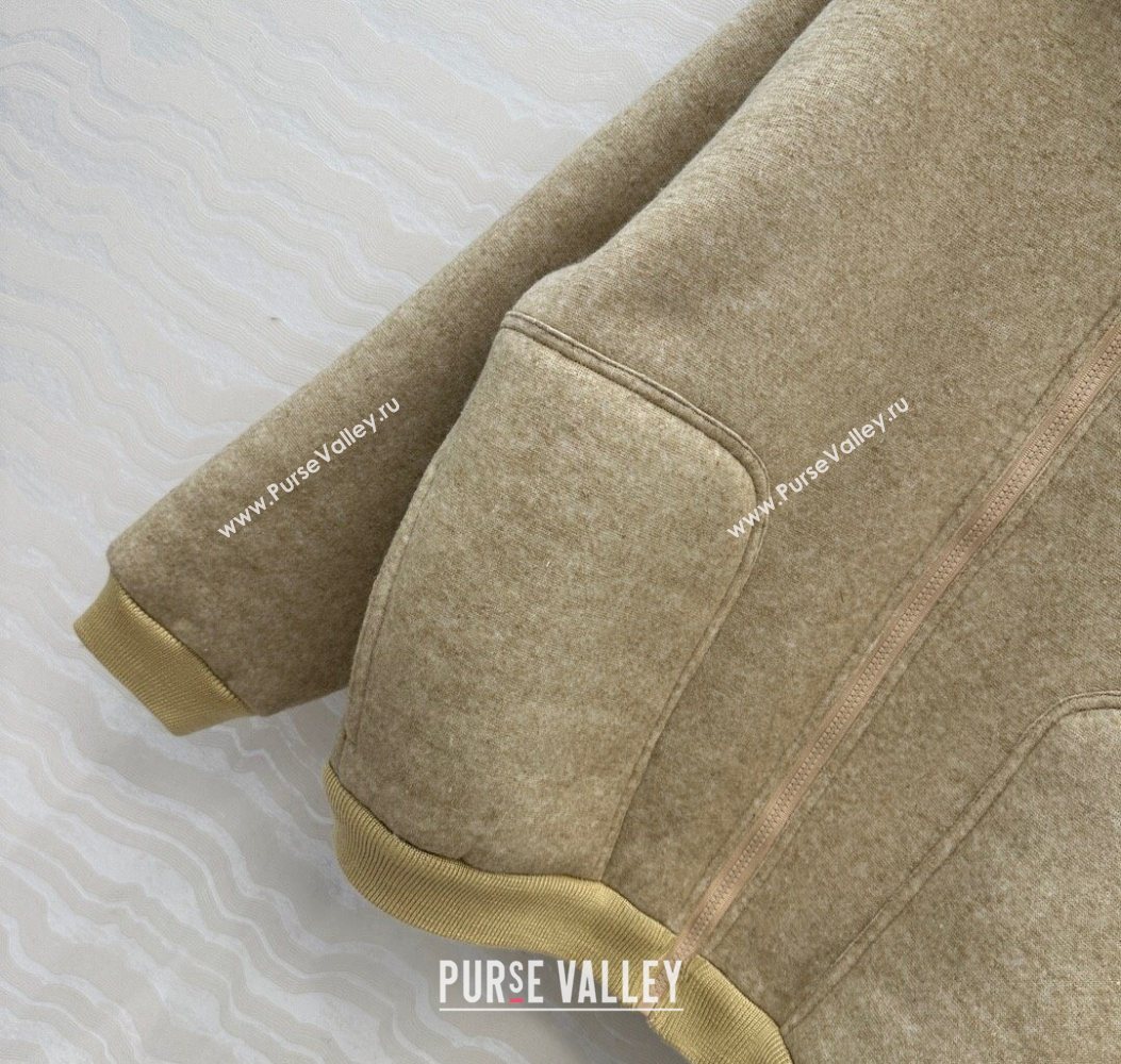 Miu Miu Wool Blend Jacket Beige 2025 M110533 (QI-251105033)