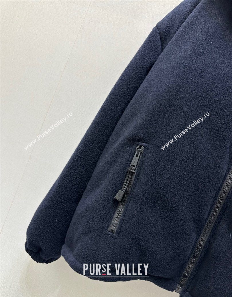 Miu Miu Wool Jacket Navy Blue 2025 M110537 (QI-251105037)