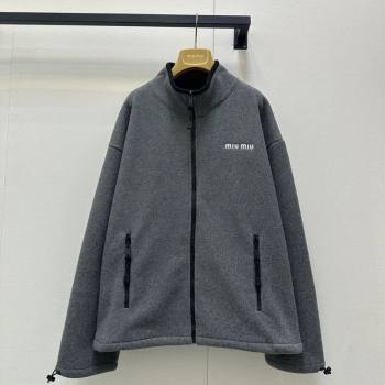 Miu Miu Wool Jacket Grey 2025 M110538 (QI-251105038)