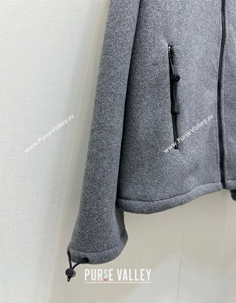 Miu Miu Wool Jacket Grey 2025 M110538 (QI-251105038)