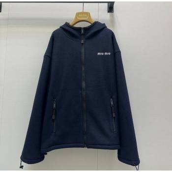 Miu Miu Wool Jacket Blue 2025 M110538 (QI-251105039)