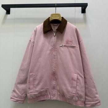 Miu Miu Light Pink Jacket 2025 M110540 (QI-251105040)