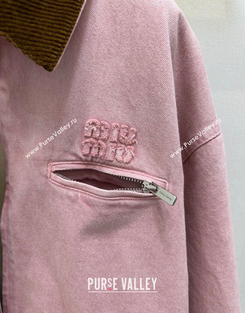 Miu Miu Light Pink Jacket 2025 M110540 (QI-251105040)