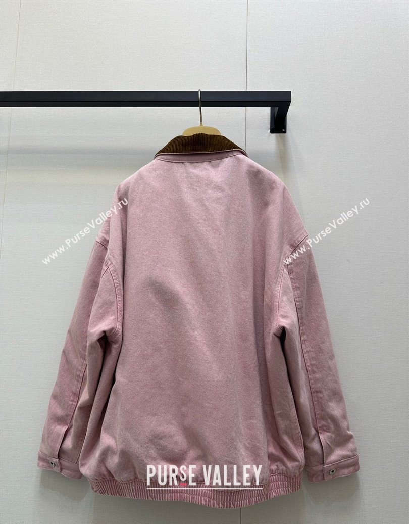 Miu Miu Light Pink Jacket 2025 M110540 (QI-251105040)