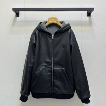 Miu Miu PU Jacket Black 2025 M110545 (QI-251105045)