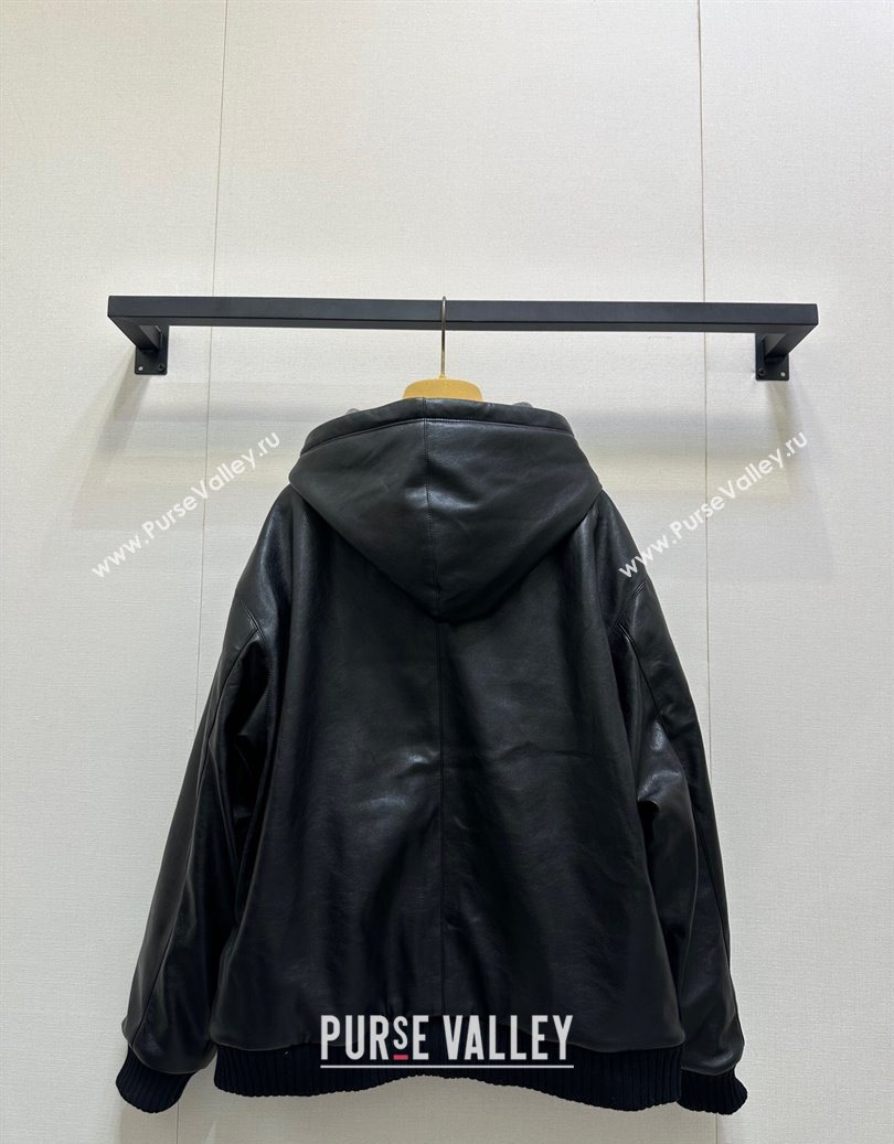 Miu Miu PU Jacket Black 2025 M110545 (QI-251105045)