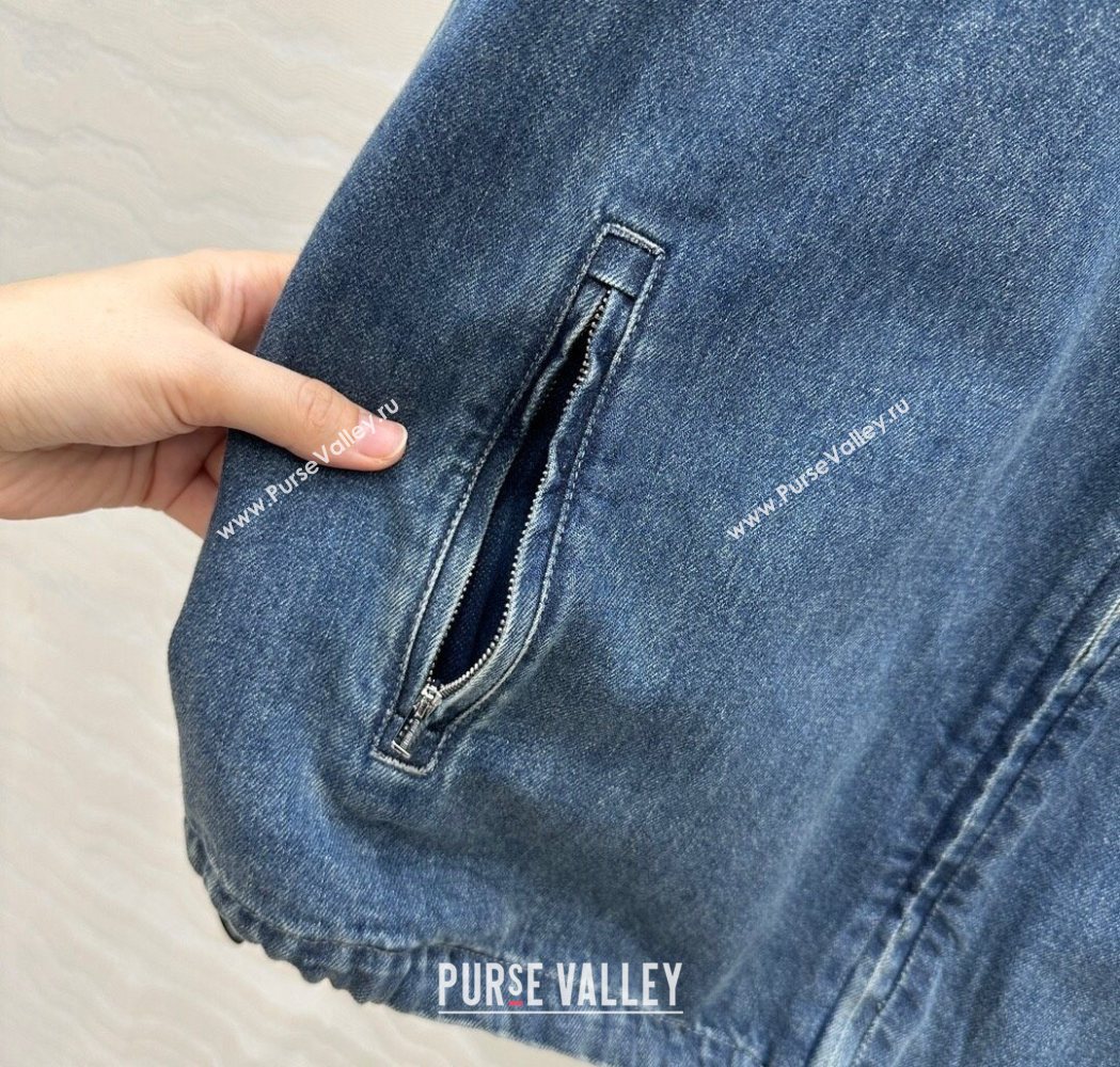 Miu Miu Blue Denim Vest 2025 MM111408 (QI-251114011)