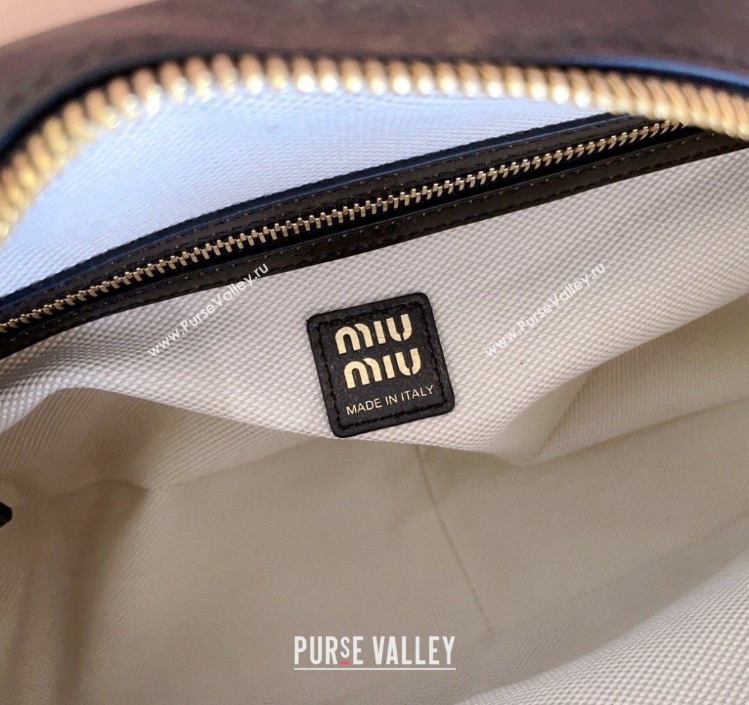 Miu Miu Pocket nappa leather top-handle bag Coffee Brown 2025 5BB179 (JD-251121046)