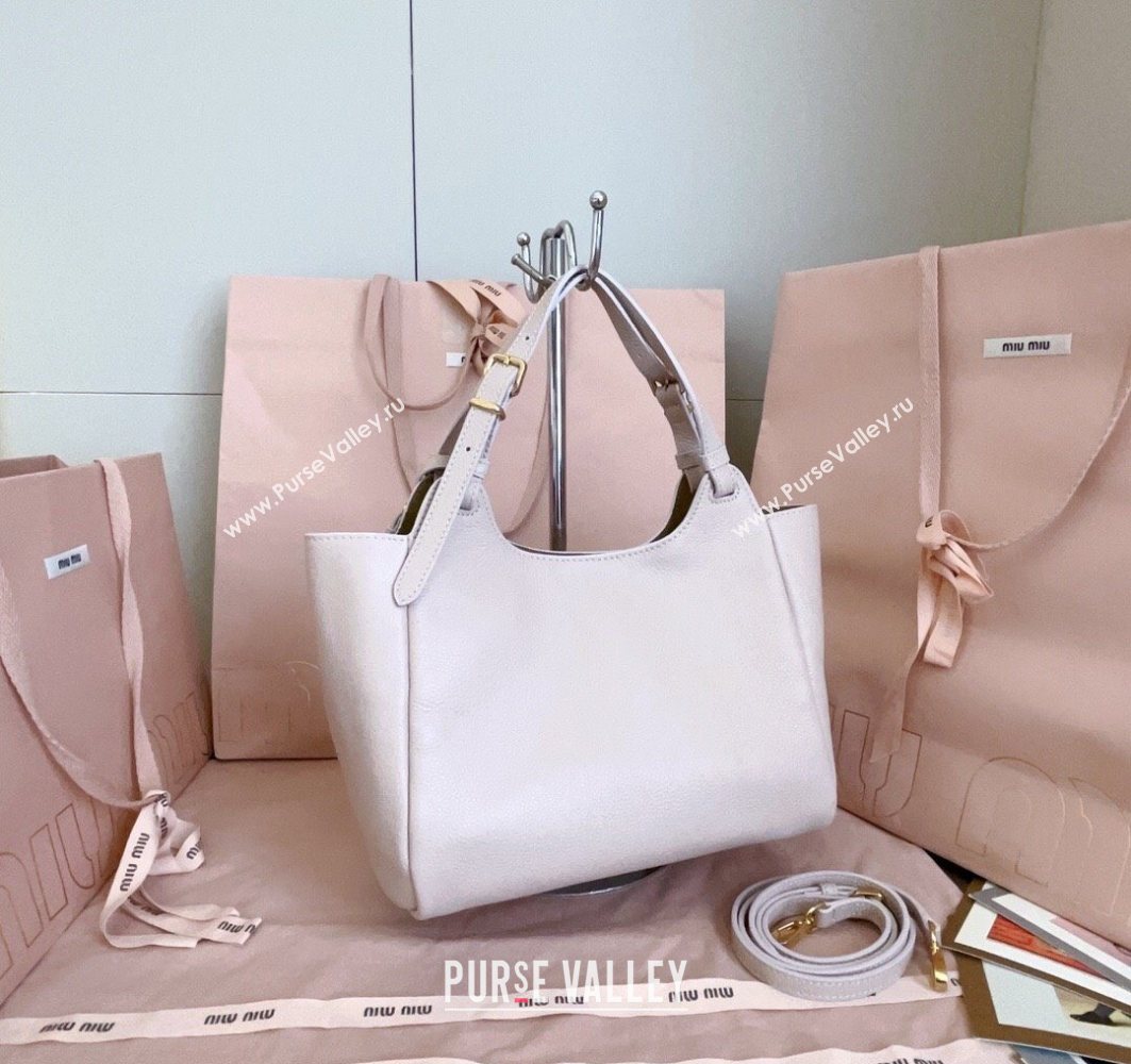 Miu Miu Leather handbag Water Lily Pink 2025 5BA304 (JD-251121055)