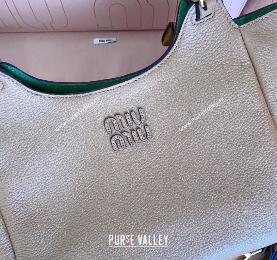 Miu Miu Leather handbag Caramel Brown 2025 5BA304 (JD-251121056)