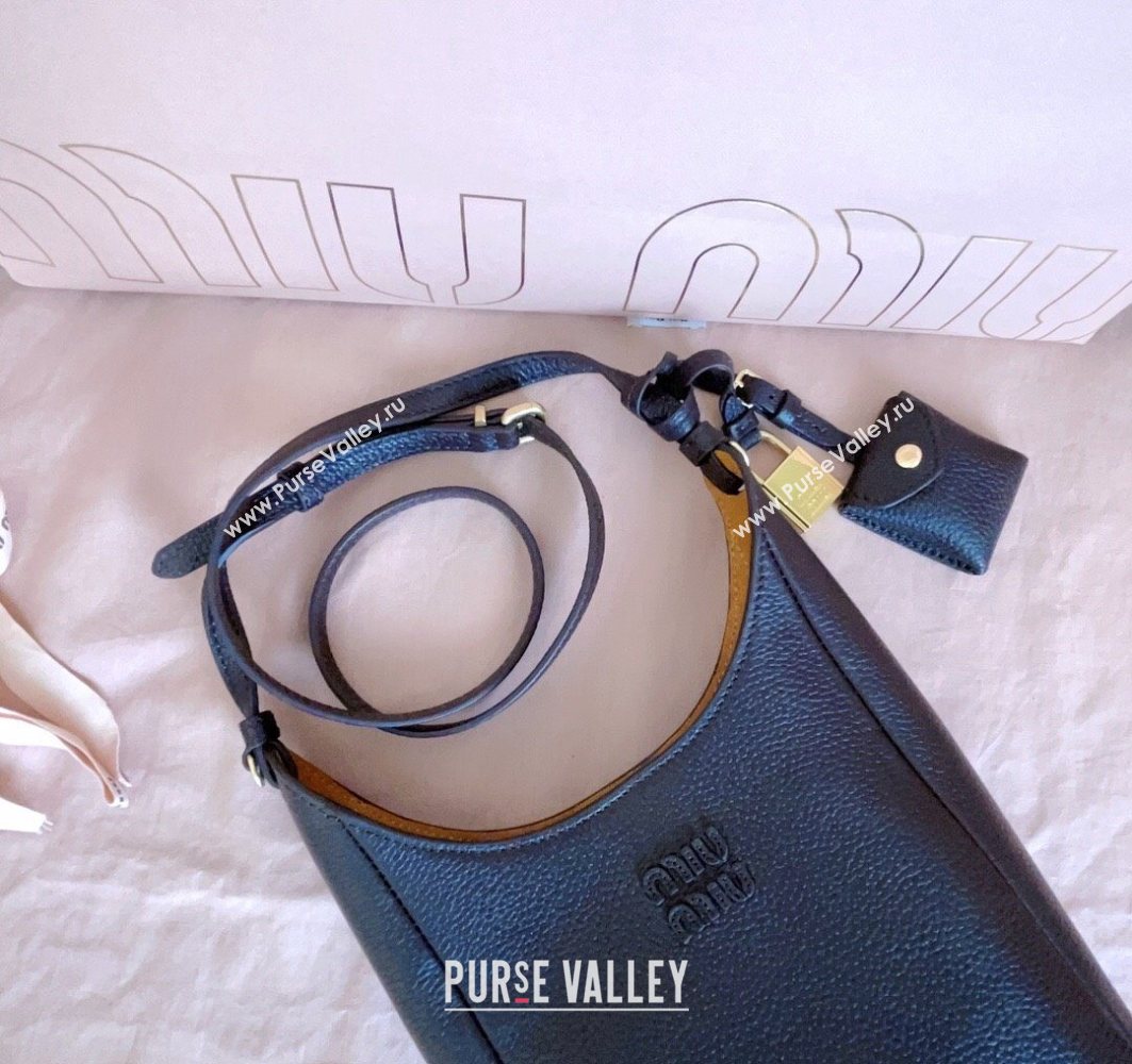 Miu Miu Leather bucket bag Dark Brown 2025 5BE099 (JD-251121060)