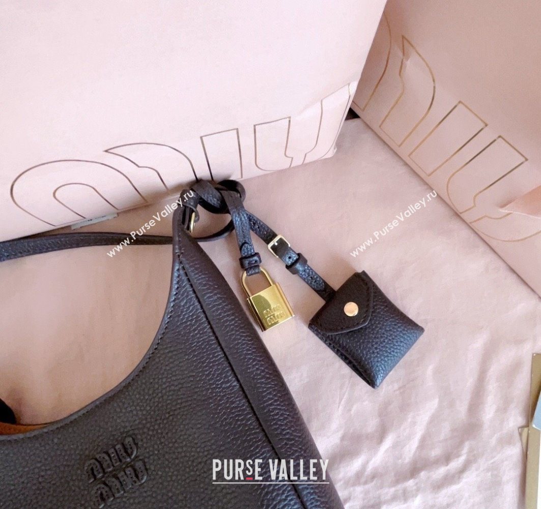 Miu Miu Leather bucket bag Dark Brown 2025 5BE099 (JD-251121060)