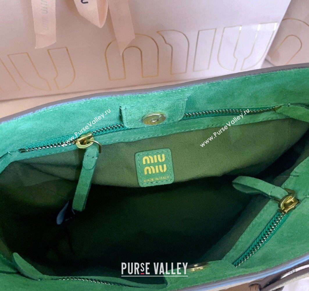 Miu Miu Leather bucket bag Caramel Brown 2025 5BE098 (JD-251121066)