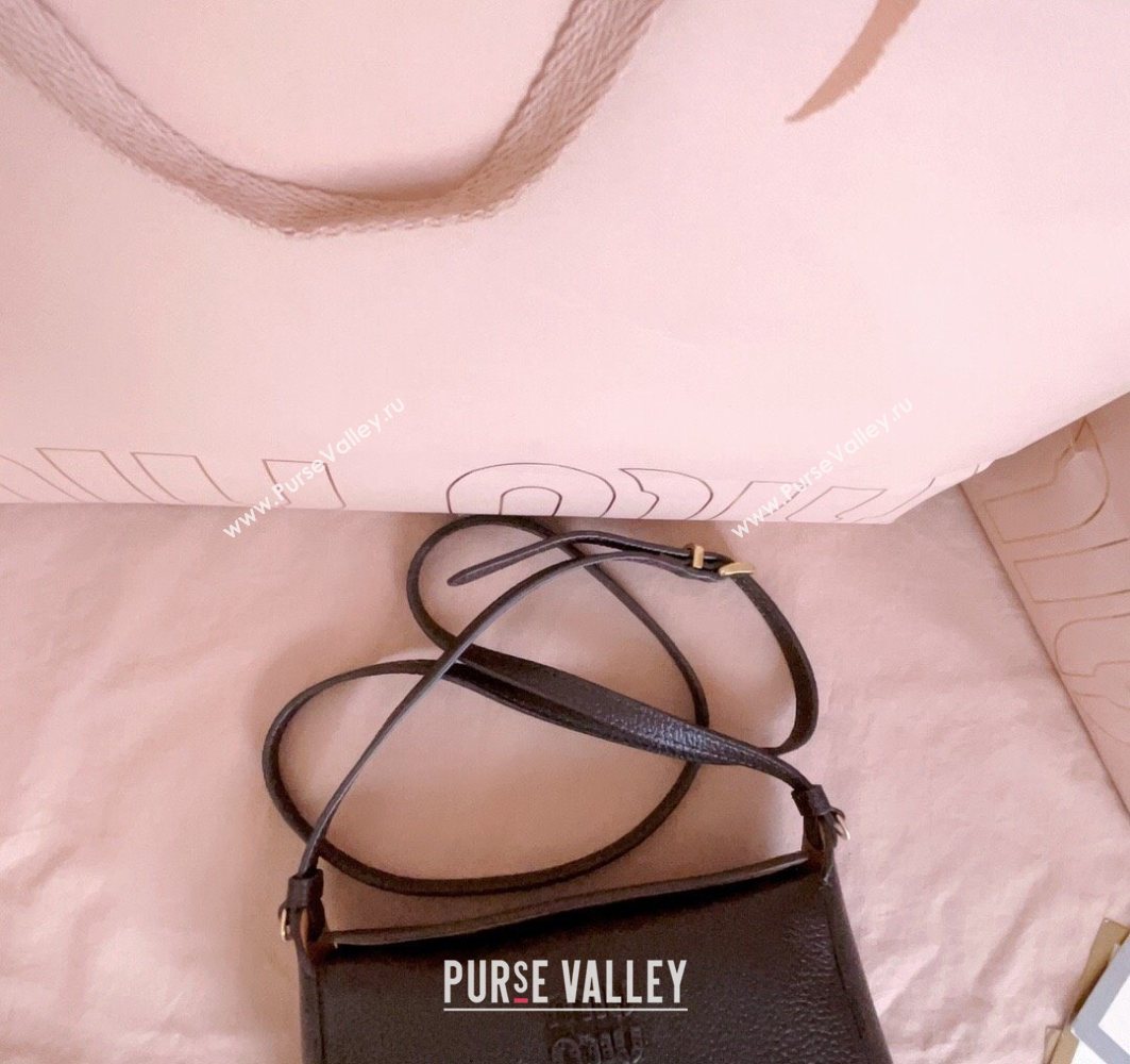 Miu Miu Leather Pouch Mini bag Dark Brown 2025 5NF462 (JD-251121067)