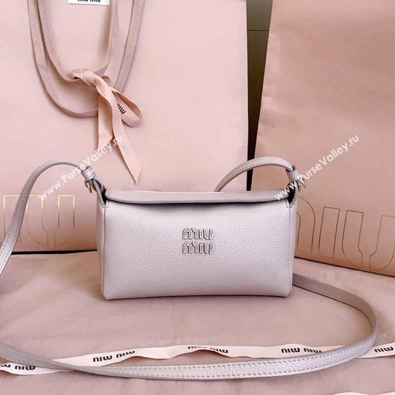 Miu Miu Leather Pouch Mini bag Water Lily Pink 2025 5NF462 (JD-251121068)